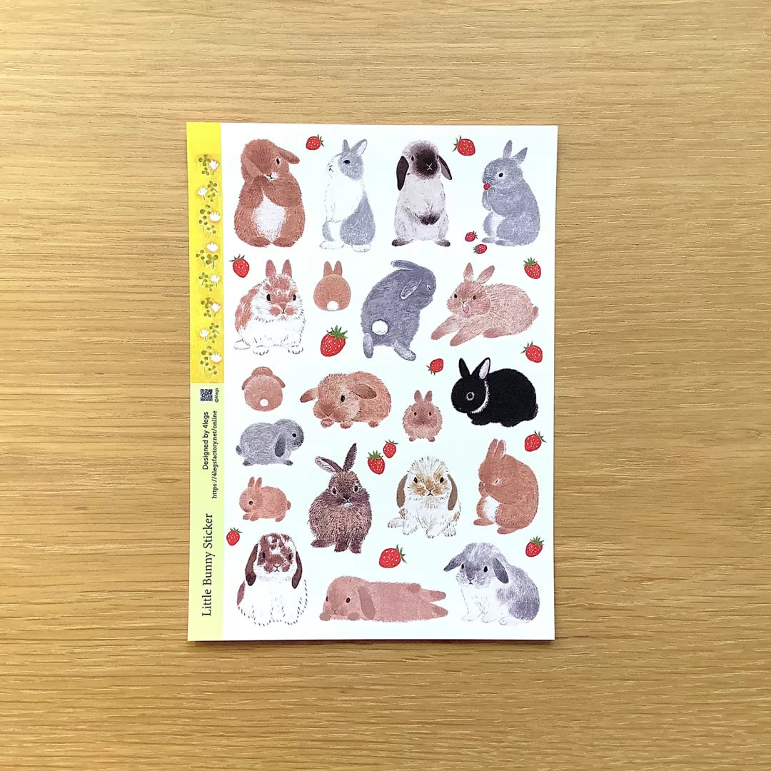 [4legs] Spring Rabbit sticker sheet