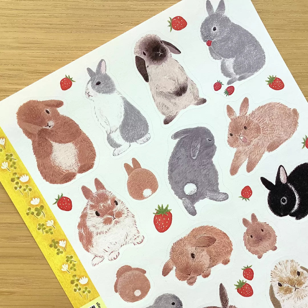 [4legs] Spring Rabbit sticker sheet