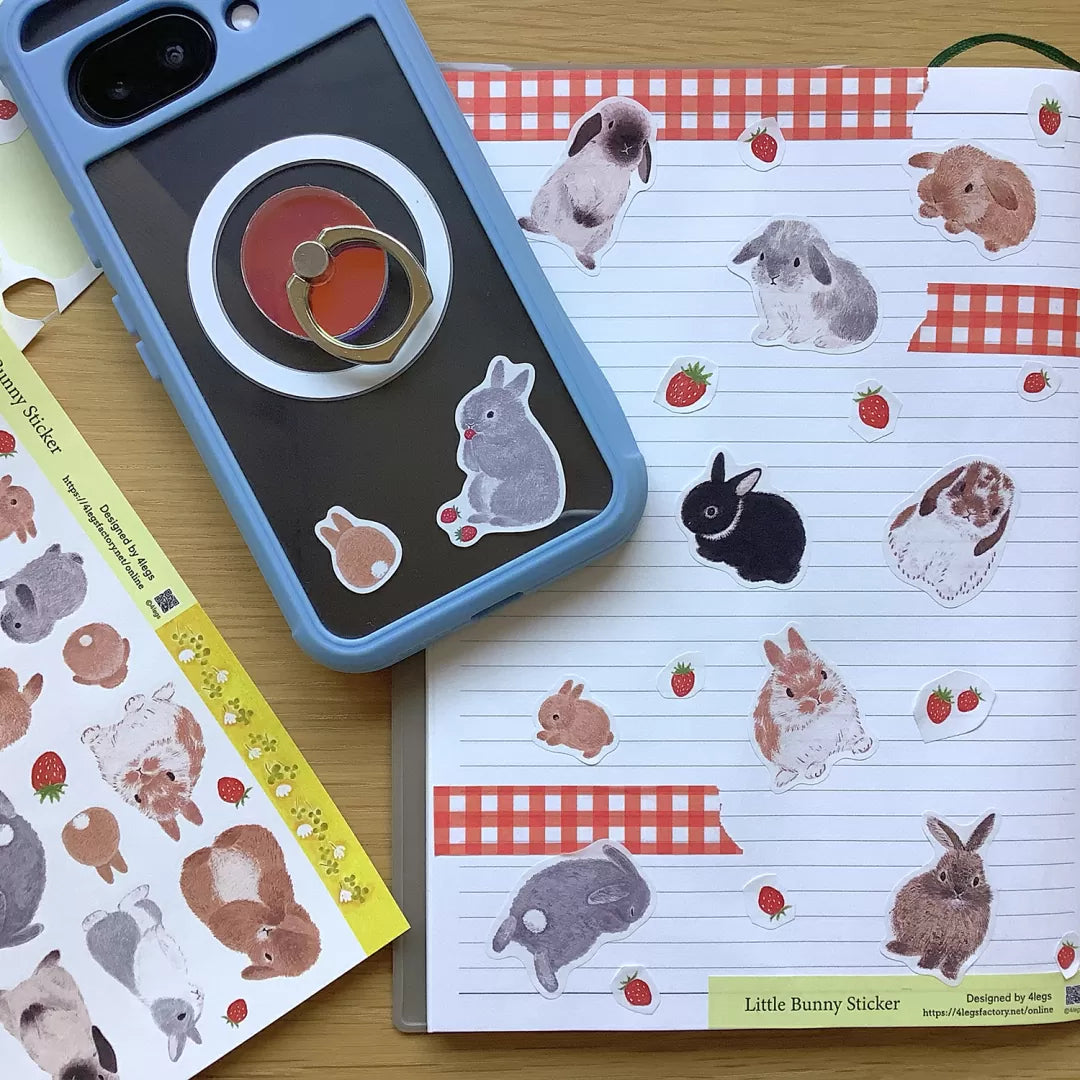 [4legs] Spring Rabbit sticker sheet