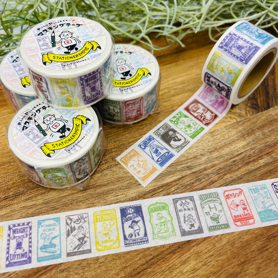 [RiraRira Hanko] Uncle Iwai Stationerympic Washi Tape (restock late Dec)