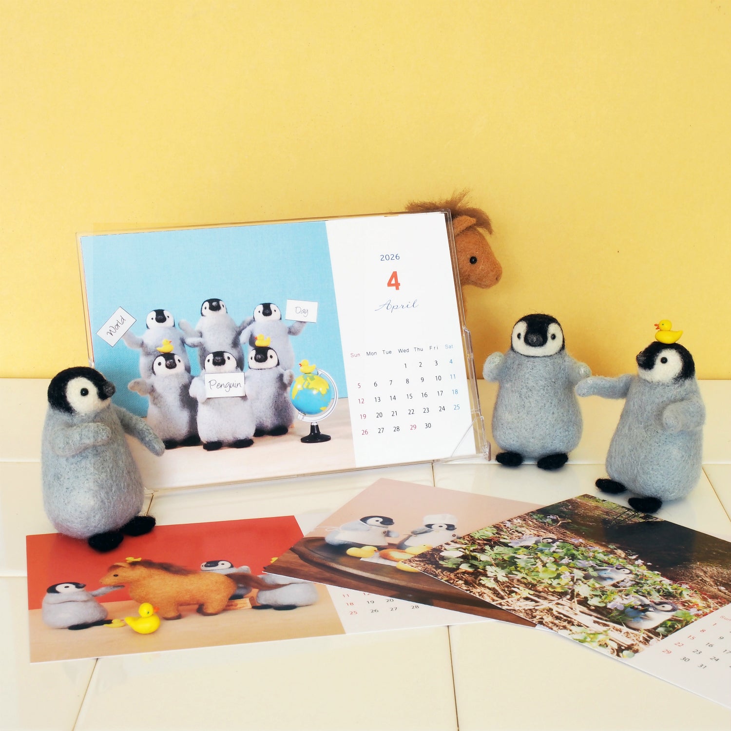 [trois M] 🐧 2026 Penguin Family Desk Calendar
