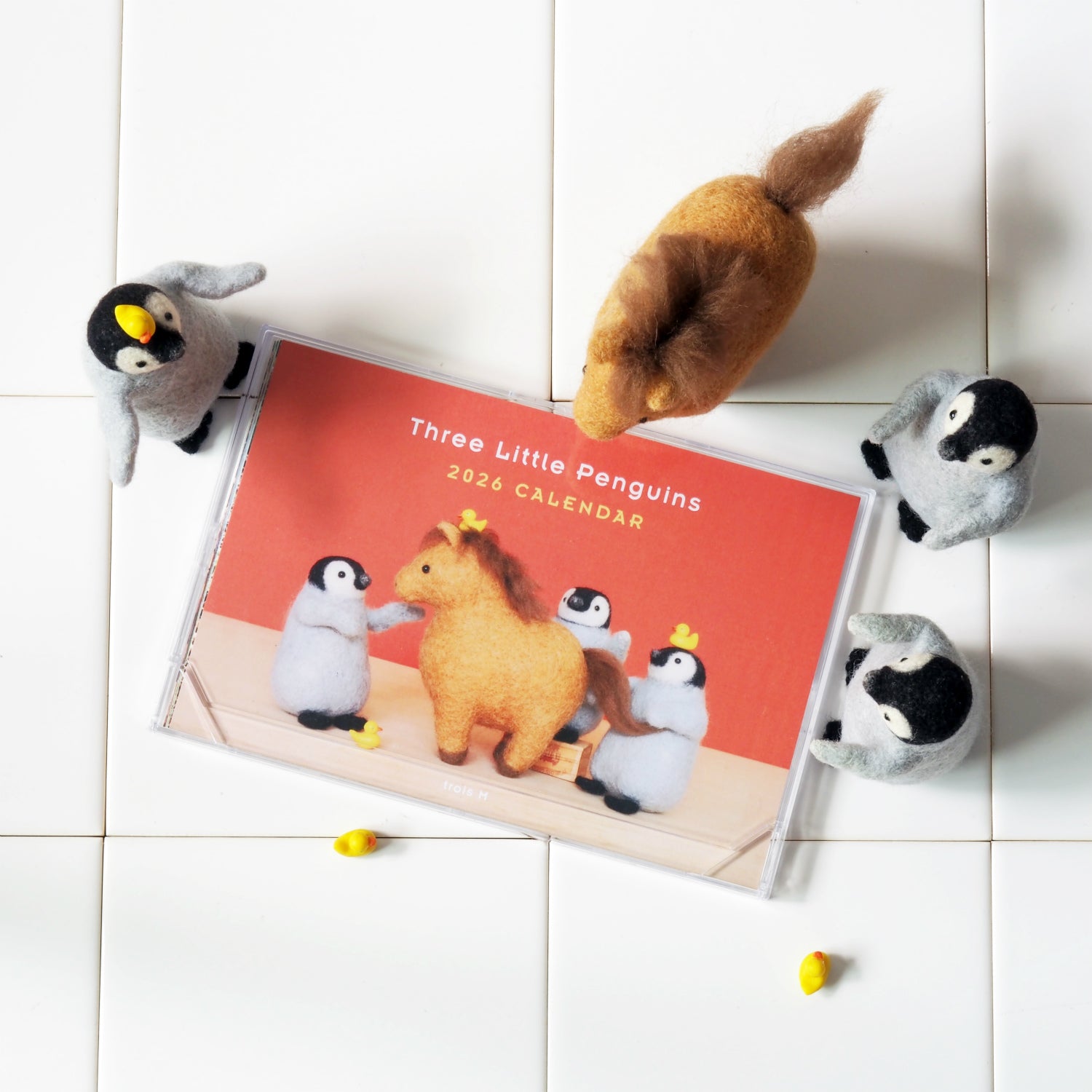 [trois M] 🐧 2026 Penguin Family Desk Calendar