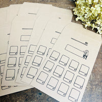 [RiraRira Hanko] Uncle Iwai Savings Bag Envelope (set of 10)