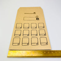 [RiraRira Hanko] Uncle Iwai Savings Bag Envelope (set of 10)