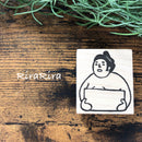 [RiraRira Hanko] Sumo Wrestler Message Board rubber stamp