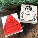 [RiraRira Hanko] Sumo Wrestler Message Board rubber stamp