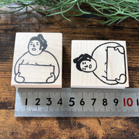 [RiraRira Hanko] Sumo Wrestler Message Board rubber stamp