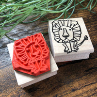 [RiraRira Hanko] Lion rubber stamp