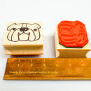 [RiraRira Hanko] Bulldog rubber stamp