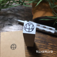 [RiraRira Hanko] Basketball mini rubber stamp