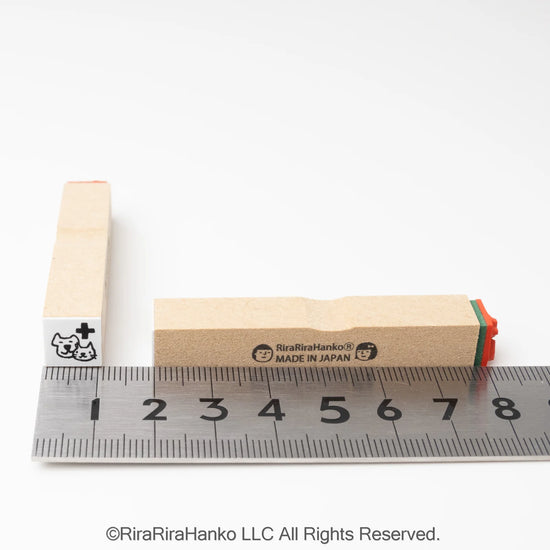 [RiraRira Hanko] Animal Hospital mini rubber stamp
