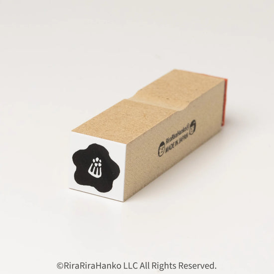 [RiraRira Hanko] Japanese Camellia (Tsubaki) mini rubber stamp