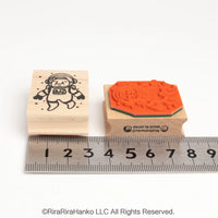 [RiraRira Hanko] Uncle Iwai Astronaut rubber stamp