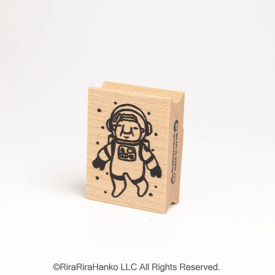 [RiraRira Hanko] Uncle Iwai Astronaut rubber stamp