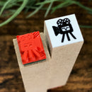 [RiraRira Hanko] Movie Night mini rubber stamp