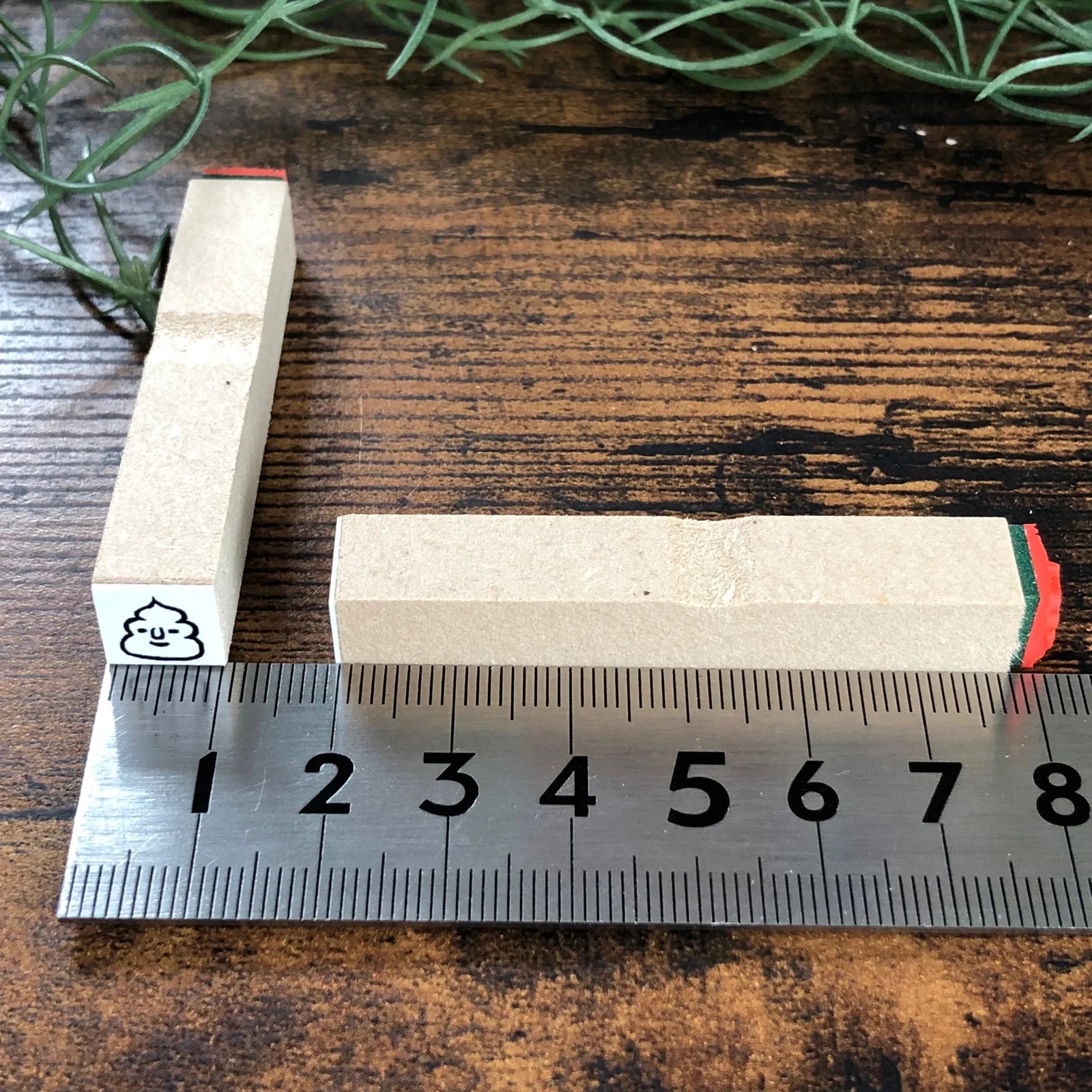 [RiraRira Hanko] Poop 💩 mini rubber stamp (planner size)