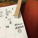 [RiraRira Hanko] Volleyball mini rubber stamp