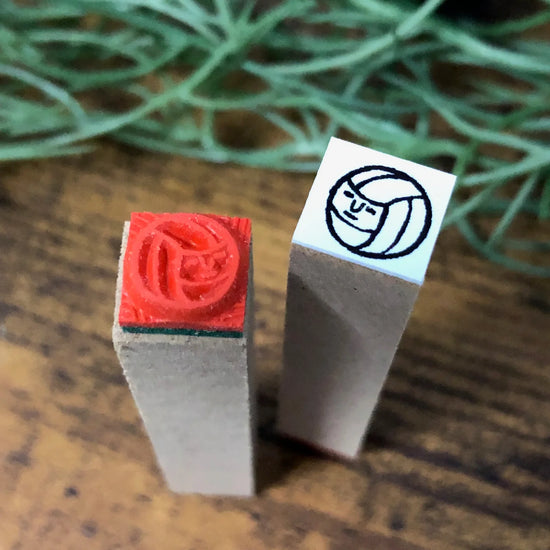[RiraRira Hanko] Volleyball mini rubber stamp