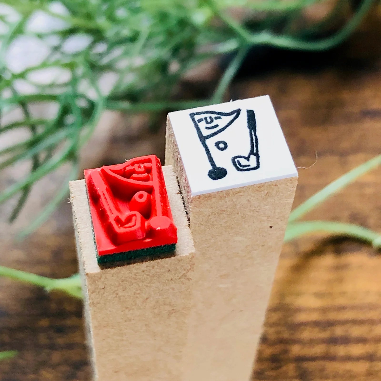 [RiraRira Hanko] Golf ⛳️ mini rubber stamp (planner size)