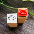 [RiraRira Hanko] Fish mini rubber stamp