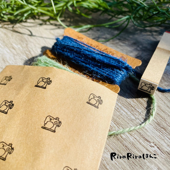[RiraRira Hanko] Sewing Machine mini rubber stamp