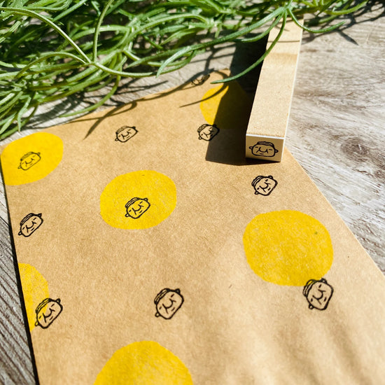 [RiraRira Hanko] Uncle Chief Iwai face mini rubber stamp