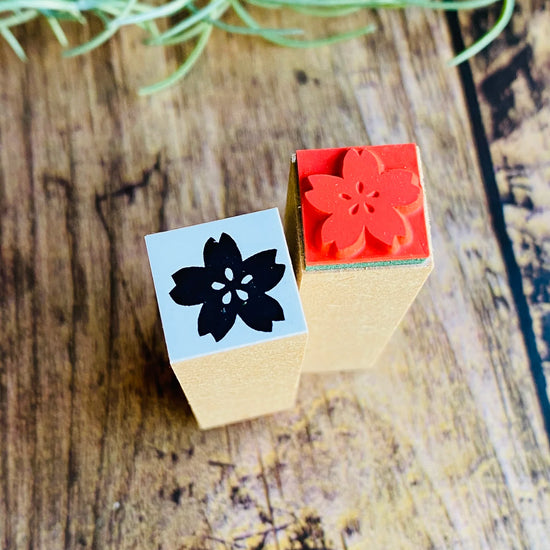 [RiraRira Hanko] Sakura mini rubber stamp