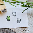 [RiraRira Hanko] Frog-kun mini rubber stamp