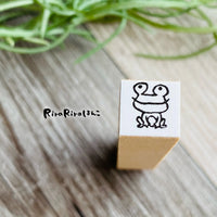 [RiraRira Hanko] Frog-kun mini rubber stamp