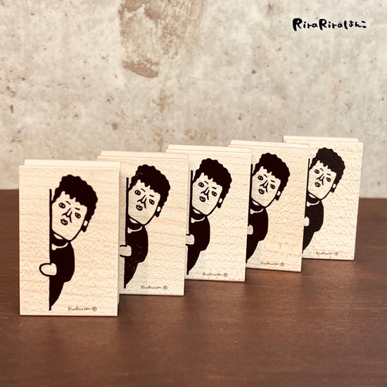 [RiraRira Hanko] Osaka Auntie Seki Peeking rubber stamp