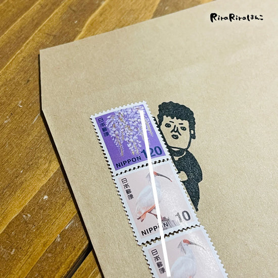 [RiraRira Hanko] Osaka Auntie Seki Peeking rubber stamp