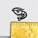 [RiraRira Hanko] Shrimp mini rubber stamp
