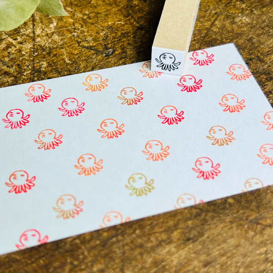 [RiraRira Hanko] Tako (Octopus) mini rubber stamp