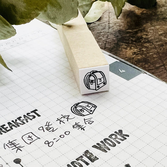 [RiraRira Hanko] Japanese Randoseru Backpack mini rubber stamp