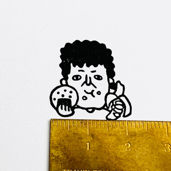 [RiraRira Hanko] Osaka Auntie Seki Munching rubber stamp (restock late Dec)