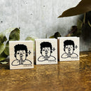[RiraRira Hanko] Aunt Seki Please & Wink rubber stamp