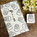 [RiraRira Hanko] Uncle Iwai Daruma rubber stamp