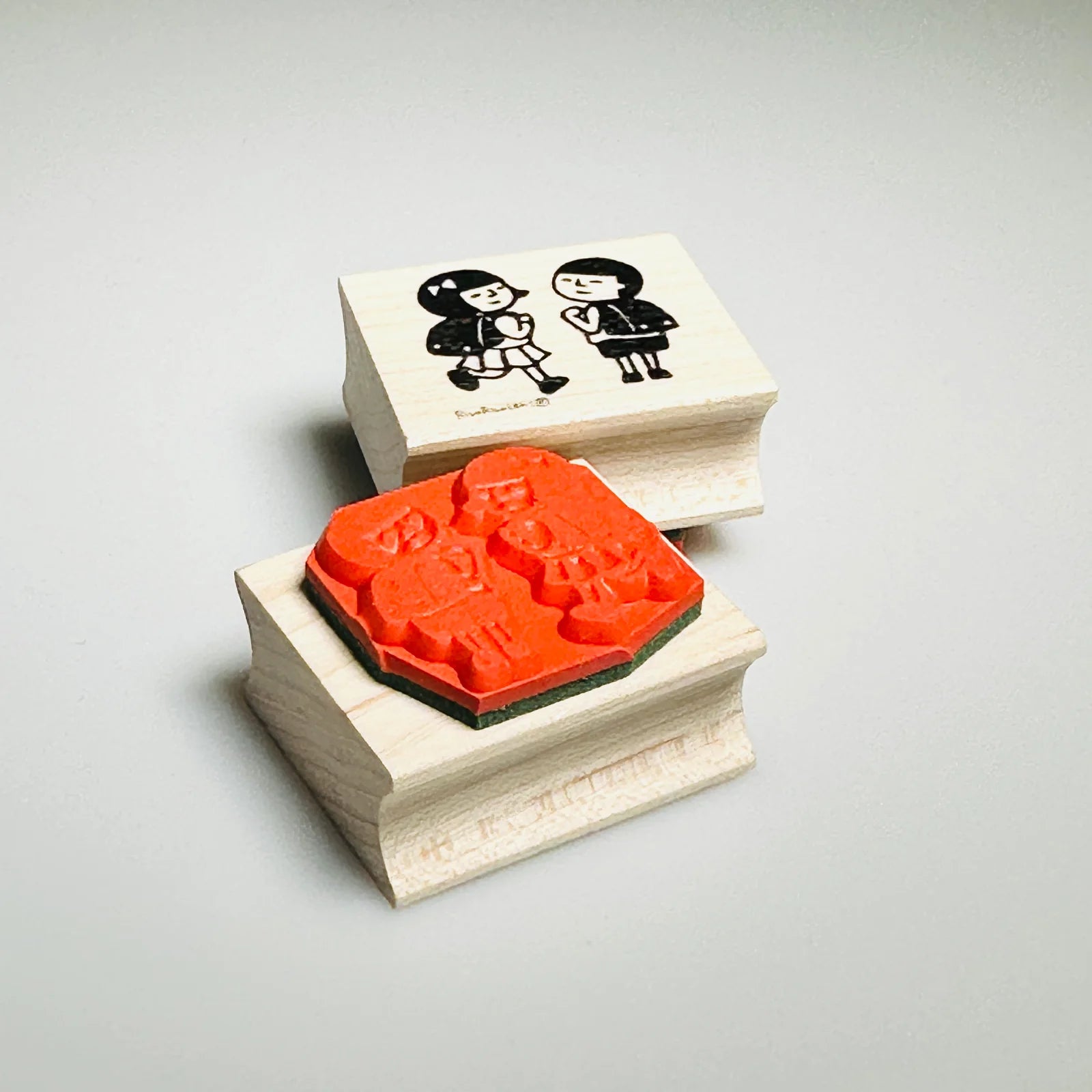 [RiraRira Hanko] Back to School rubber stamp