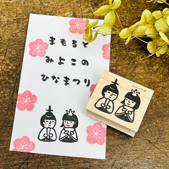 [RiraRira Hanko] Hinamatsuri rubber stamp