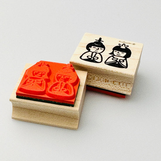 [RiraRira Hanko] Hinamatsuri rubber stamp