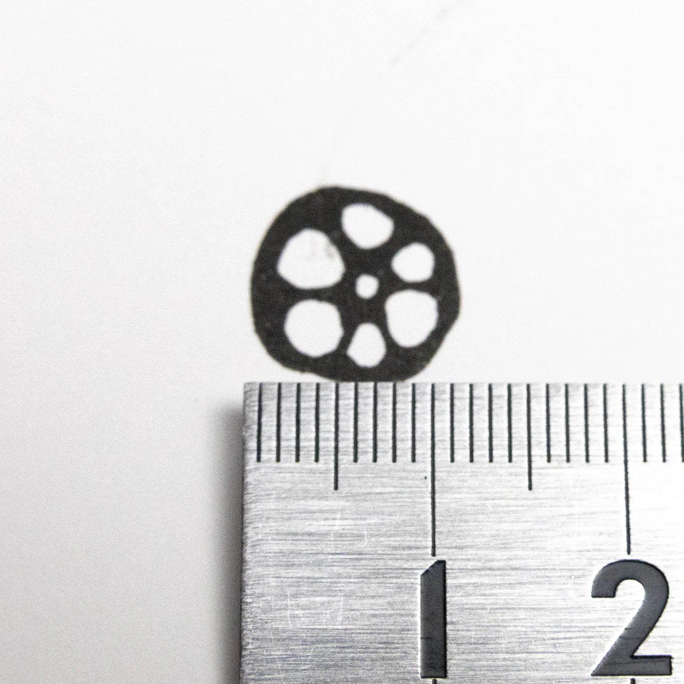[RiraRira Hanko] Lotus Root mini rubber stamp