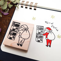 [RiraRira Hanko] Gashapon Santa rubber stamp