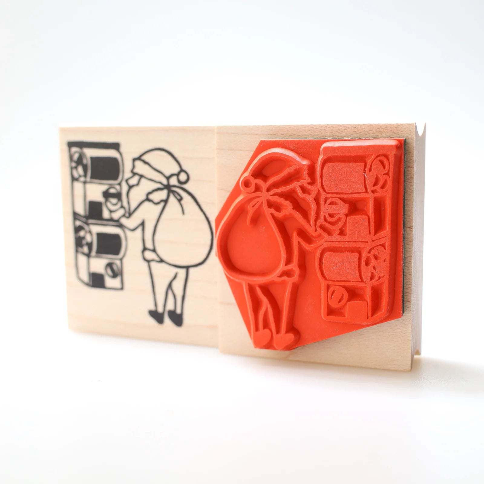 [RiraRira Hanko] Gashapon Santa rubber stamp