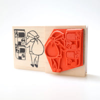 [RiraRira Hanko] Gashapon Santa rubber stamp
