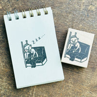 [RiraRira Hanko] Uncle Iwai Train Dozing rubber stamp