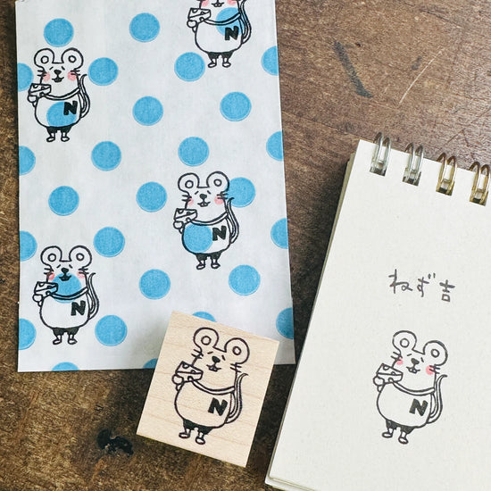 [RiraRira Hanko] Mr. Nezukichi Mouse rubber stamp