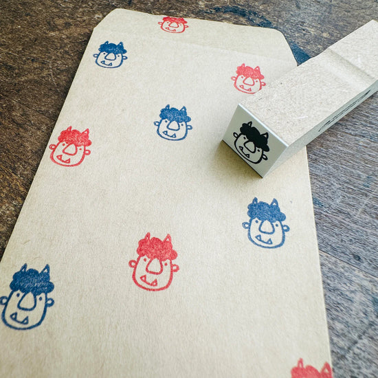 [RiraRira Hanko] Oni mini rubber stamp