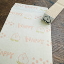 [RiraRira Hanko] Momo Peach mini rubber stamp