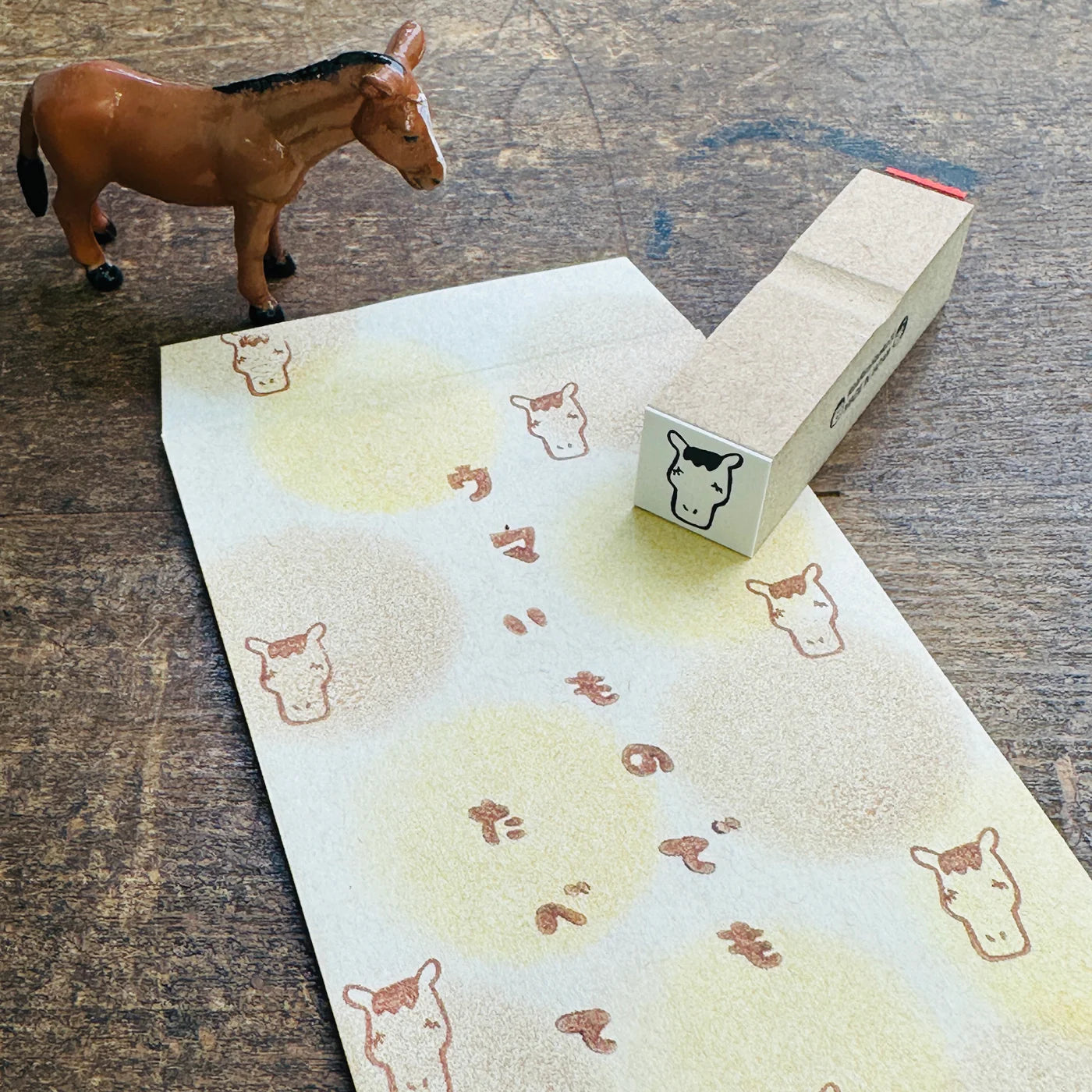 [RiraRira Hanko] Horse mini rubber stamp