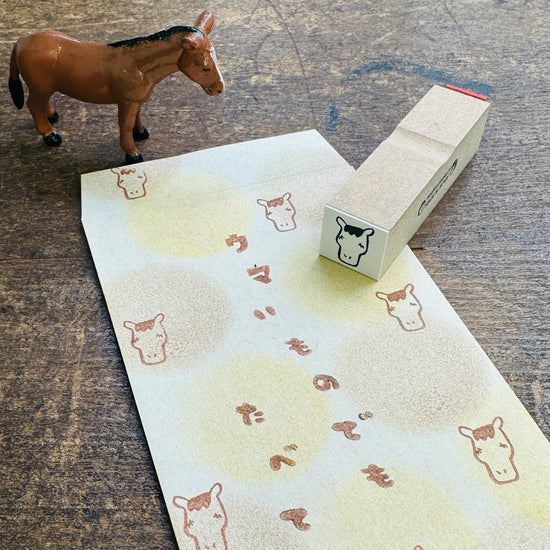 [RiraRira Hanko] Horse mini rubber stamp